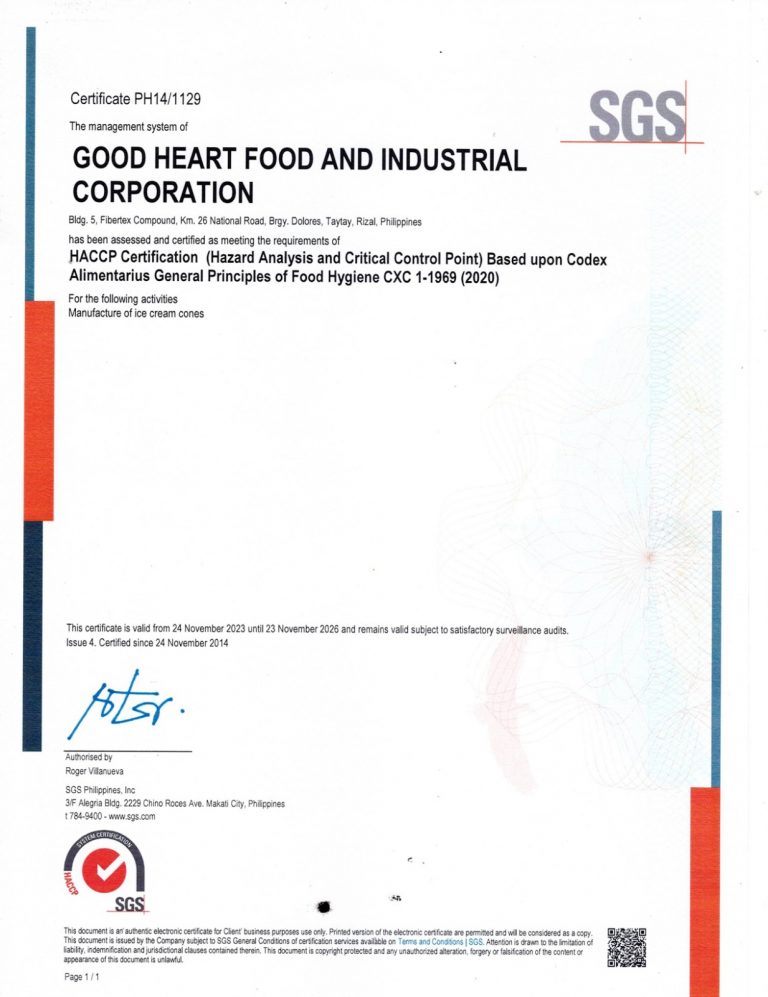 HACCP Certification